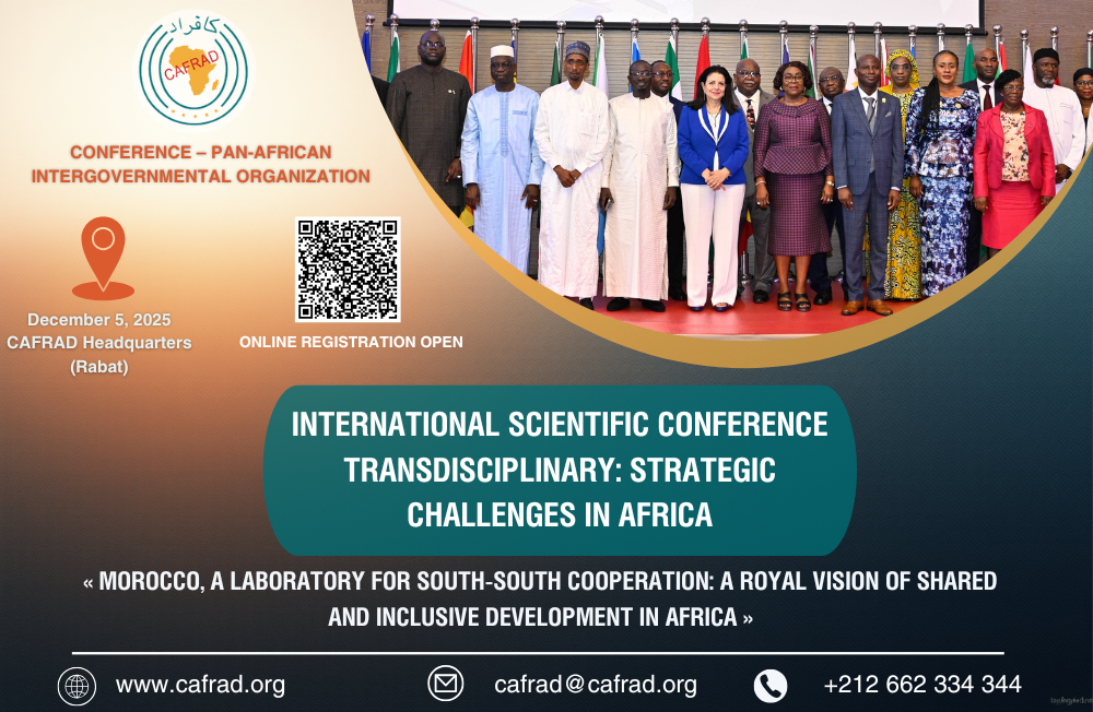 An International CAFRAD Symposium to Highlight the Royal Vision of Shared Development in Africa