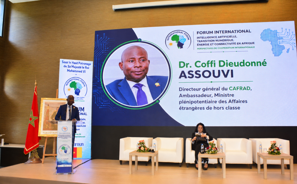 Dr. Coffi Dieudonné ASSOUVI, distingué par Sa Majesté le Roi Mohammed VI, que Dieu Tout-puissant L’assiste et Lui accorde la victoire, en qualité d’acteur du changement transformationnel de l’Afrique.